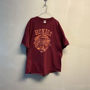 NCAA Maroon Virginia tech Hokies Graphic T-Shirt XXL 0156